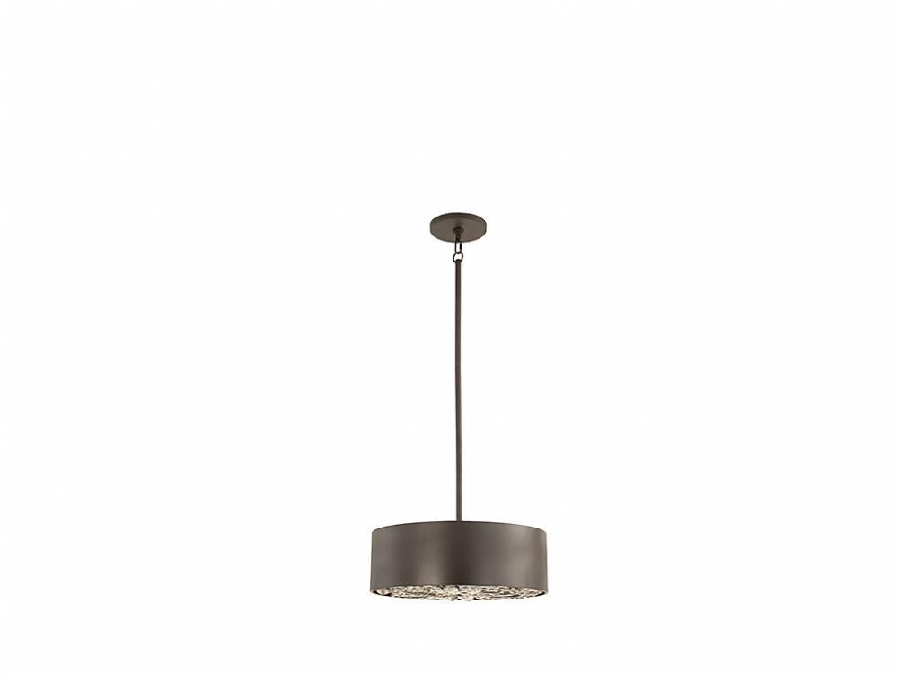 Azores 4-Light Convertible Semi-Flush or Pendant in Black Cashmere