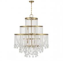 Savoy House 1-1868-15-322 - Luna 15-Light Chandelier in Warm Brass