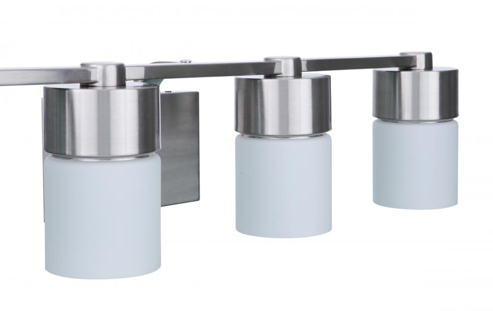 District 4 Light Vanity in Brushed Polished Nickel