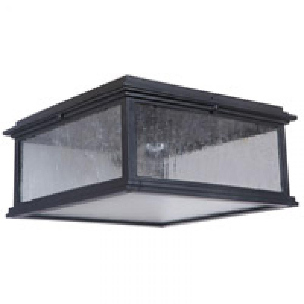 Gentry 1 Light Outdoor Flushmount in Midnight