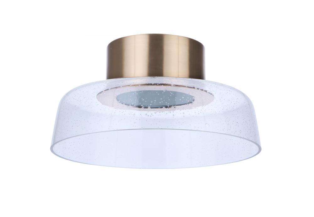 Centric 12.5" LED Flushmount in Satin Brass