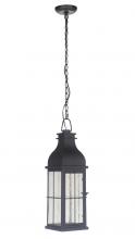 Craftmade ZA1811-MN-LED - Vincent 1 Light Medium LED Outdoor Pendant in Midnight