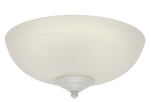 Craftmade LKE74CFL - 2 Light Elegance Bowl Fan Light Kit with White Satin Glass