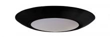 Craftmade X9006-FB-LED - Slim Line 1 Light 4" LED Flushmount in Flat Black (6" Overall Diameter)