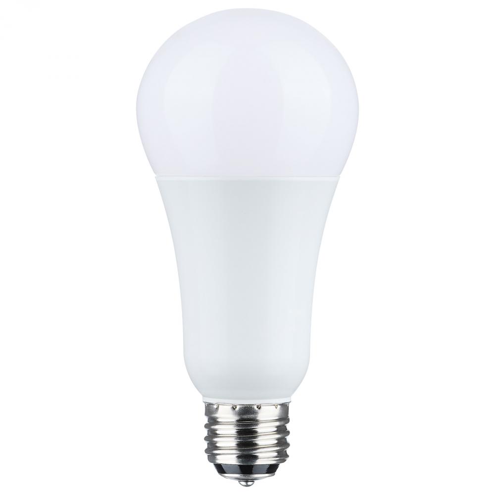 5/14/20 Wattage Selectable A21 LED; 3-Way Lamp; White Finish; 4000K CCT; Medium Double Contact Base;