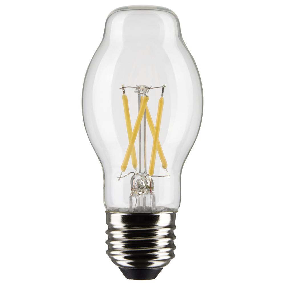 5 Watt BT15 LED; Clear; Medium base; 90 CRI; 4000K; 120 Volt