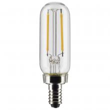 Satco Products Inc. S21341 - 2.8 Watt T6 LED; Clear; Candelabra base; 90 CRI; 4000K; 120 Volt