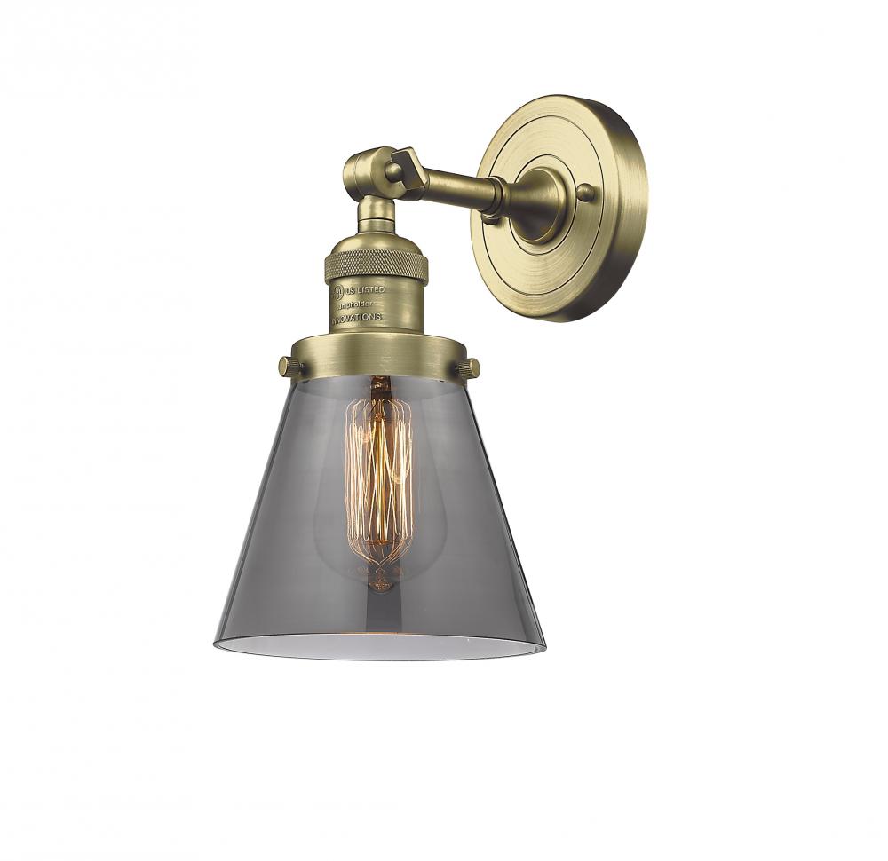 Cone - 1 Light - 6 inch - Antique Brass - Sconce