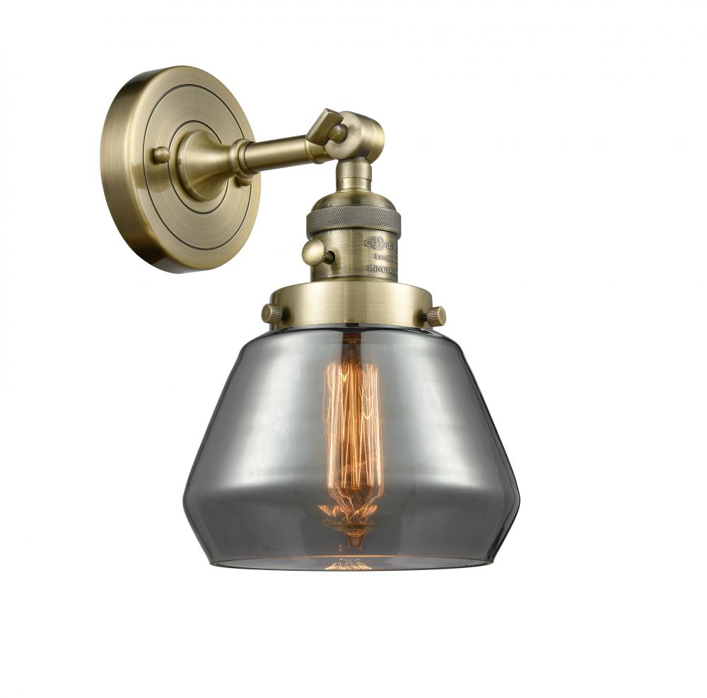 Fulton - 1 Light - 7 inch - Antique Brass - Sconce