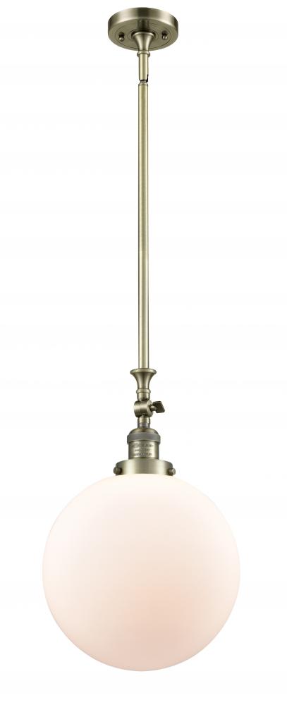 Beacon - 1 Light - 12 inch - Antique Brass - Stem Hung - Mini Pendant