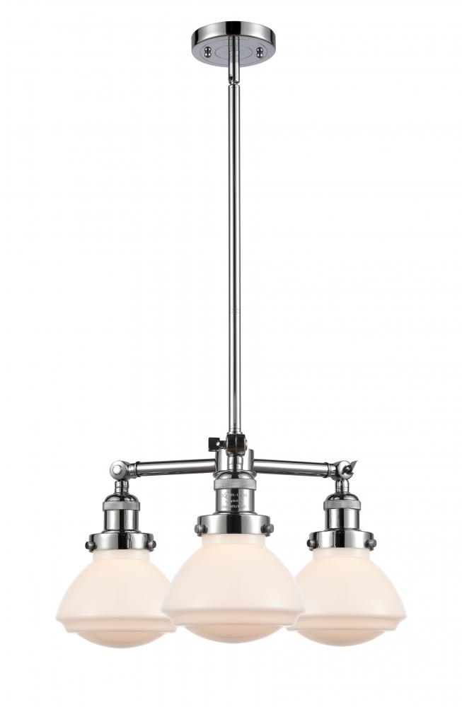 Olean - 3 Light - 19 inch - Polished Chrome - Stem Hung - Chandelier