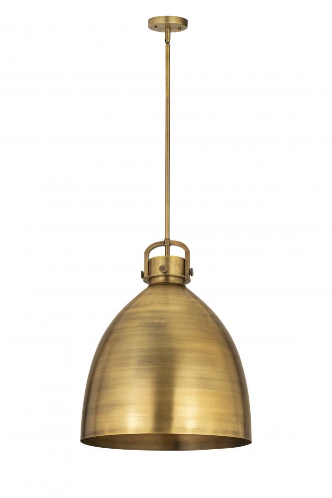 Newton Bell - 1 Light - 18 inch - Brushed Brass - Pendant