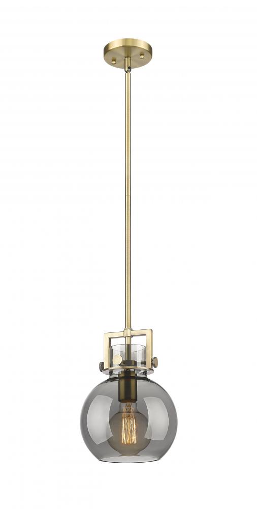 Newton Sphere - 1 Light - 8 inch - Brushed Brass - Mini Pendant