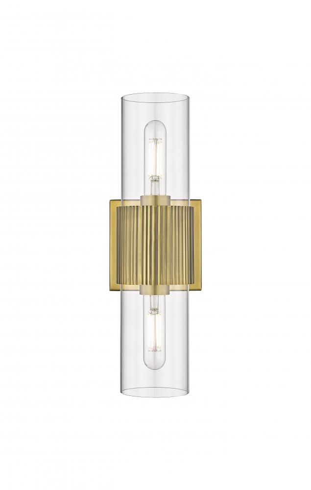 Bolivar - 2 Light - 5 inch - Brushed Brass - Bath Vanity Light