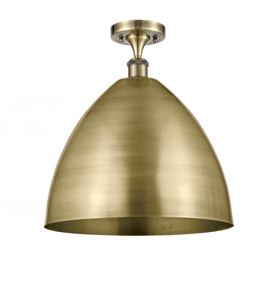 Bristol - 1 Light - 16 inch - Antique Brass - Semi-Flush Mount