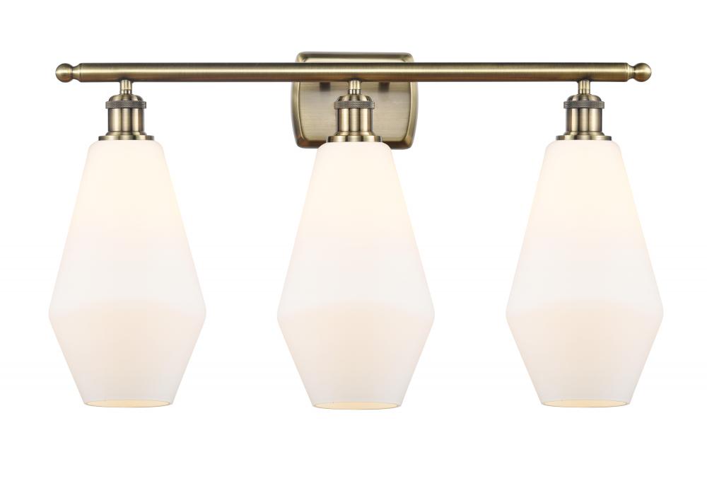 Cindyrella - 3 Light - 27 inch - Antique Brass - Bath Vanity Light