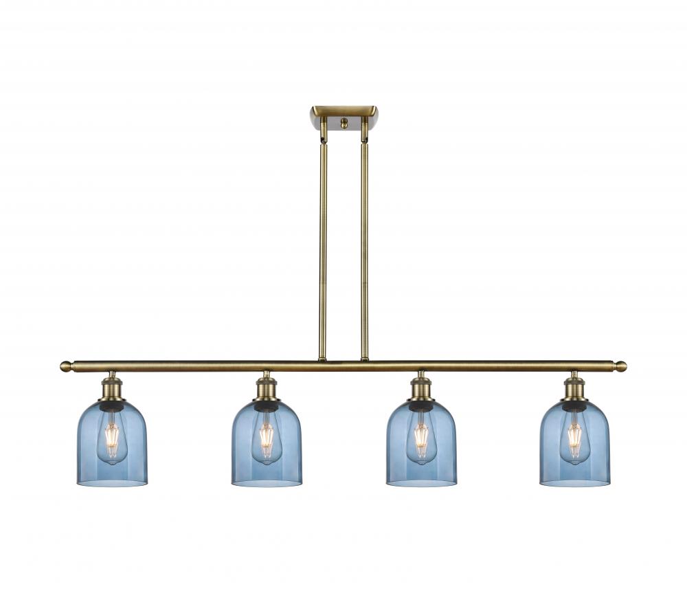 Bella - 4 Light - 48 inch - Antique Brass - Cord hung - Island Light