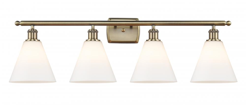 Berkshire - 4 Light - 38 inch - Antique Brass - Bath Vanity Light