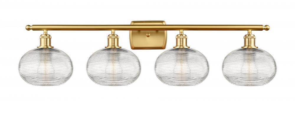 Ithaca - 4 Light - 38 inch - Satin Gold - Bath Vanity Light