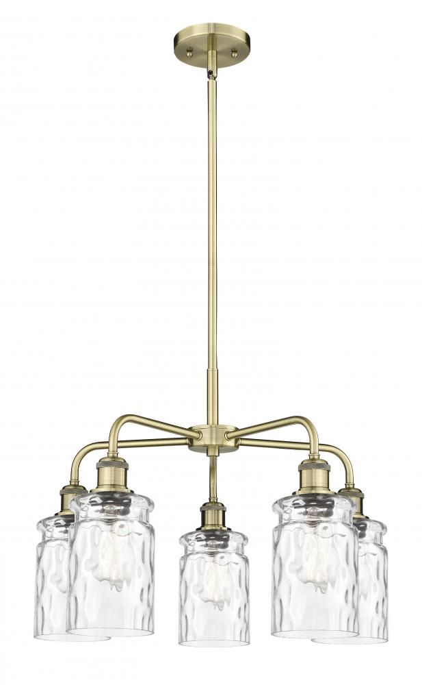 Candor - 5 Light - 23 inch - Antique Brass - Chandelier