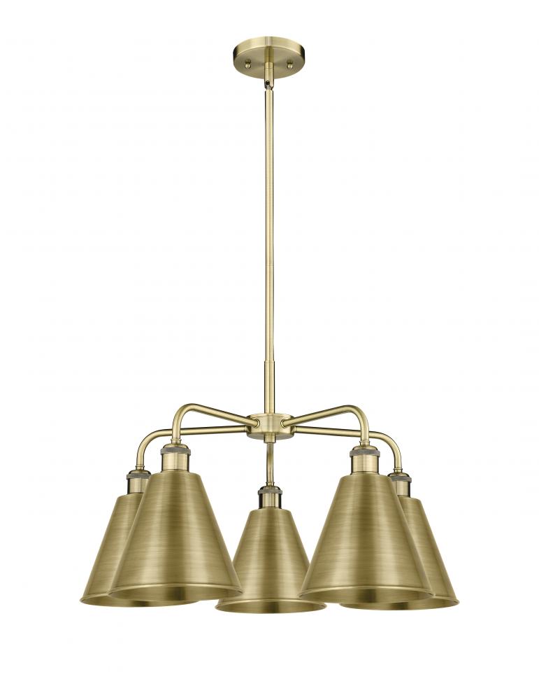 Berkshire - 5 Light - 26 inch - Antique Brass - Chandelier