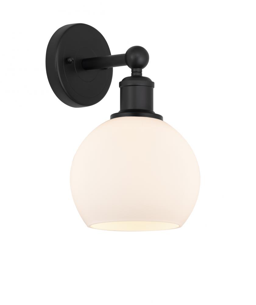 Athens - 1 Light - 6 inch - Matte Black - Sconce