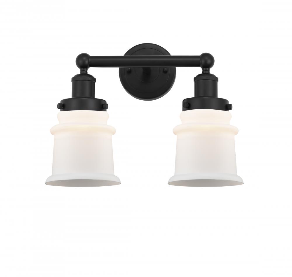 Canton - 2 Light - 14 inch - Matte Black - Bath Vanity Light