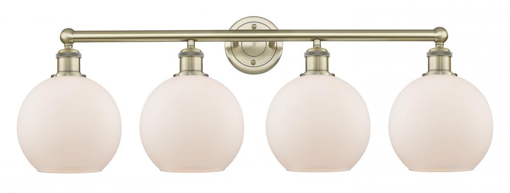 Athens - 4 Light - 35 inch - Antique Brass - Bath Vanity Light