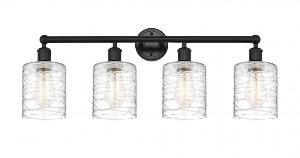 Cobbleskill - 4 Light - 32 inch - Matte Black - Bath Vanity Light