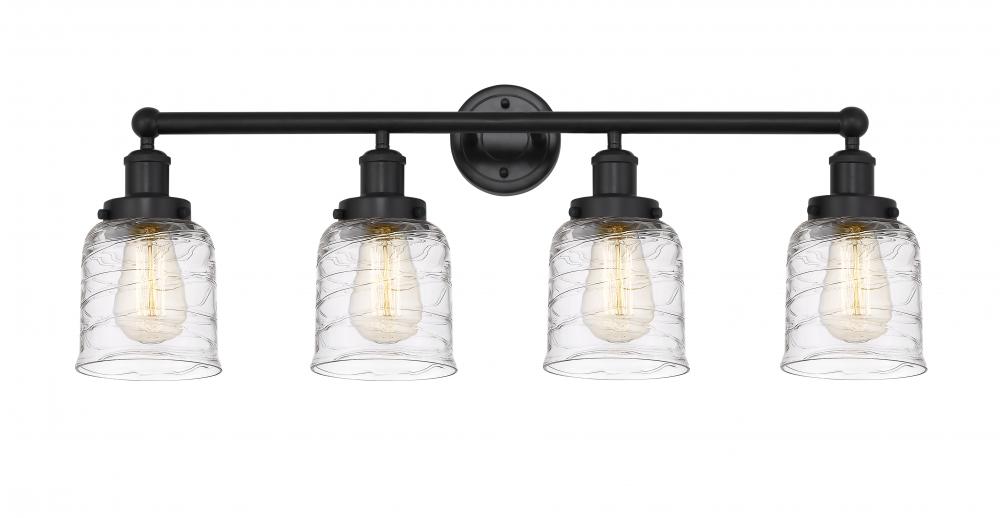 Bell - 4 Light - 32 inch - Matte Black - Bath Vanity Light