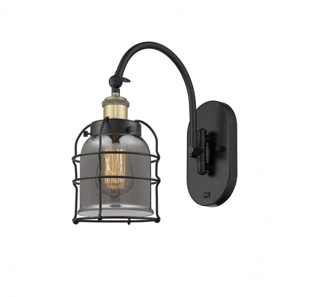 Bell Cage - 1 Light - 6 inch - Black Antique Brass - Sconce