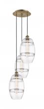 Innovations Lighting 113B-3P-AB-G557-8CL - Vaz - 3 Light - 15 inch - Antique Brass - Cord hung - Multi Pendant