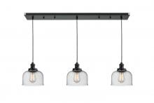 Innovations Lighting 123BK-10BW-1H-BK-G74 - Edison - 3 Light - 36 inch - Matte Black - Cord hung - Linear Pendant