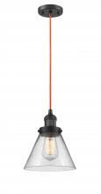 Innovations Lighting 201C-OB-OR-G44 - Large Cone 1 Light Mini Pendant