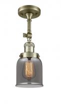 Innovations Lighting 201F-AB-G53-LED - Bell - 1 Light - 5 inch - Antique Brass - Semi-Flush Mount