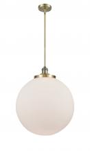 Innovations Lighting 201S-AB-G201-18-LED - Beacon - 1 Light - 18 inch - Antique Brass - Stem Hung - Pendant