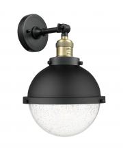 Innovations Lighting 203-BAB-HFS-84-BK-LED - Hampden - 1 Light - 9 inch - Black Antique Brass - Sconce