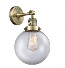 Innovations Lighting 203SW-AB-G202-8-LED - Beacon - 1 Light - 8 inch - Antique Brass - Sconce