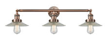 Innovations Lighting 205-AC-G2 - Halophane - 3 Light - 33 inch - Antique Copper - Bath Vanity Light