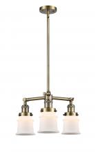 Innovations Lighting 207-AB-G181S-LED - Canton - 3 Light - 18 inch - Antique Brass - Stem Hung - Chandelier