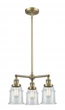 Innovations Lighting 207-AB-G182-LED - Canton - 3 Light - 18 inch - Antique Brass - Stem Hung - Chandelier