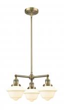 Innovations Lighting 207-AB-G531-LED - Oxford - 3 Light - 20 inch - Antique Brass - Stem Hung - Chandelier