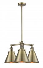 Innovations Lighting 207-AB-M13-AB-LED - Appalachian - 3 Light - 21 inch - Antique Brass - Stem Hung - Chandelier