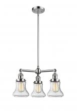 Innovations Lighting 207-PC-G194-LED - Bellmont - 3 Light - 18 inch - Polished Chrome - Stem Hung - Chandelier