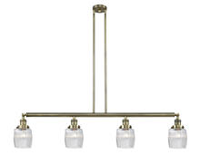 Innovations Lighting 214-AB-G302-LED - Colton - 4 Light - 50 inch - Antique Brass - Stem Hung - Island Light