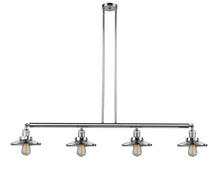 Innovations Lighting 214-PC-M7-LED - Railroad - 4 Light - 53 inch - Polished Chrome - Stem Hung - Island Light