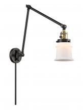 Innovations Lighting 238-BAB-G181S - Canton - 1 Light - 8 inch - Black Antique Brass - Swing Arm