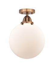 Innovations Lighting 288-1C-AC-G201-10-LED - Beacon - 1 Light - 10 inch - Antique Copper - Semi-Flush Mount