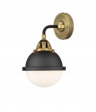 Innovations Lighting 288-1W-BAB-HFS-61-BK-LED - Hampden - 1 Light - 7 inch - Black Antique Brass - Sconce