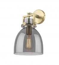 Innovations Lighting 411-1W-BB-G412-8SM - Newton Bell - 1 Light - 8 inch - Brushed Brass - Sconce